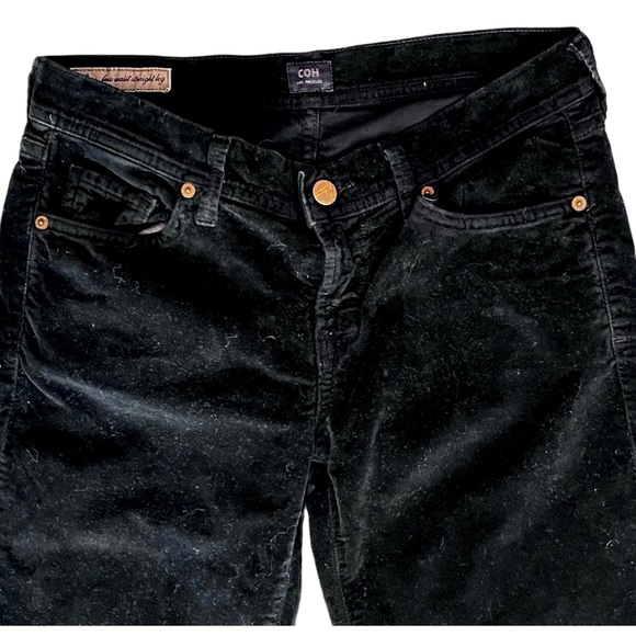 Citizens of Humanity Ava Stretch Low Waist Straight Leg Jean Black 28 - Picture 3 of 9